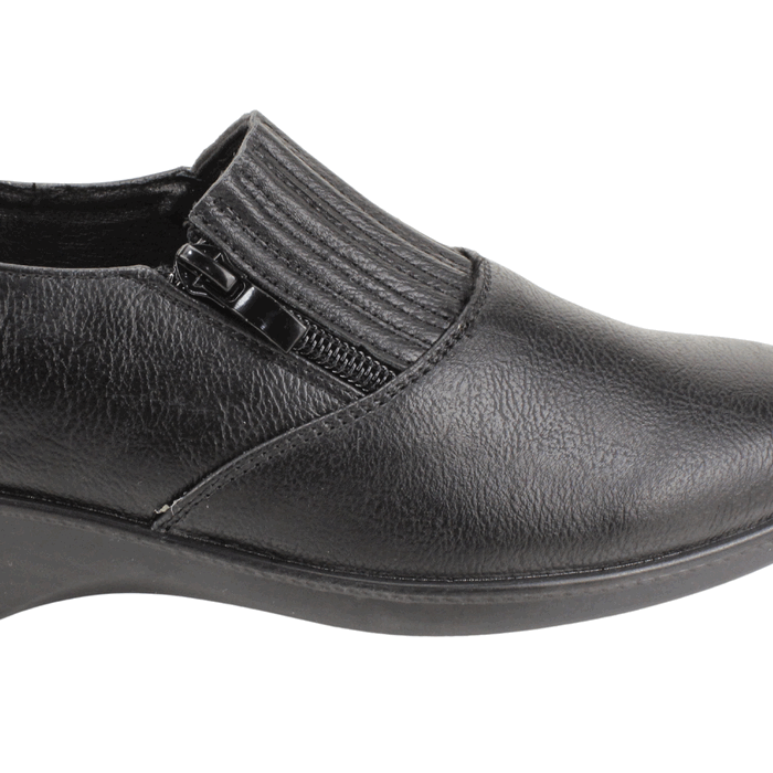 ZAPATO NEW WALK CONFORT CIERRE NEGRO - 4