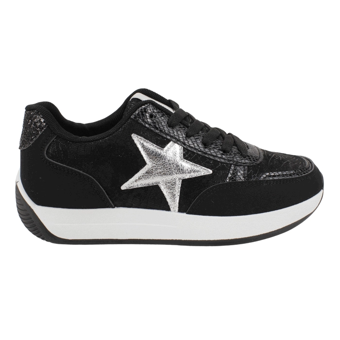 ZAPATILLA NEW WALK STELLAR PLATAFORMA NEGRA - 1