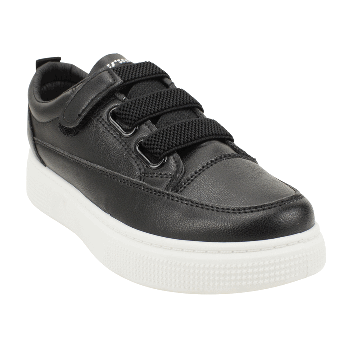 ZAPATILLAS NEW WALK BRILLOS PLATAFORMA NEGRO - 2