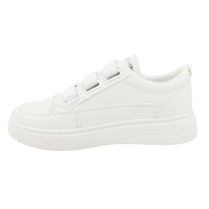 ZAPATILLAS NEW WALK BRILLOS PLATAFORMA BLANCA - 3
