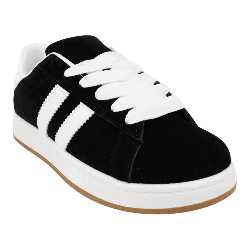 ZAPATILLA NEW WALK CLASICA RETRO NEGRA - 3