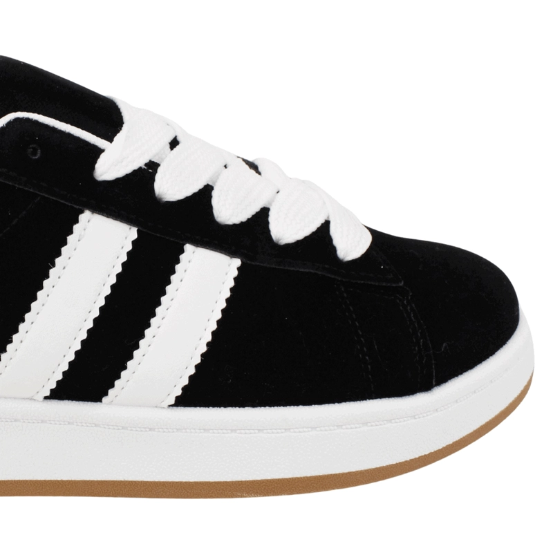 ZAPATILLA NEW WALK CLASICA RETRO NEGRA - 5