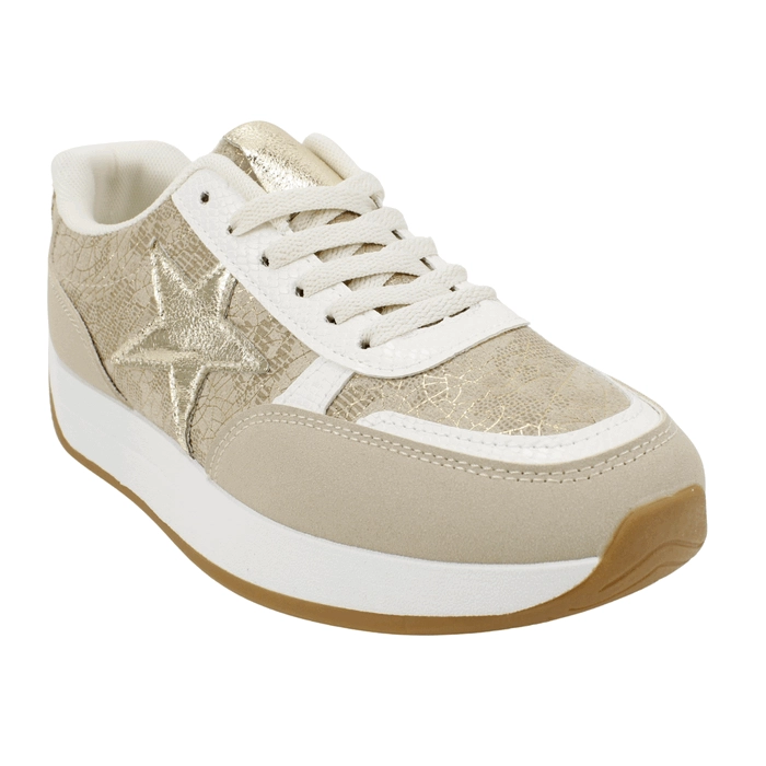 ZAPATILLA NEW WALK STELLAR PLATAFORMA BEIGE - 2