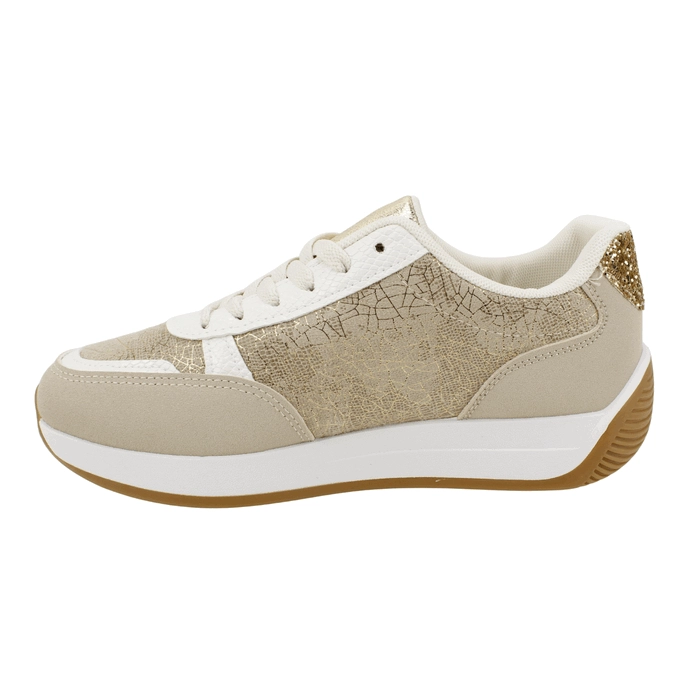ZAPATILLA NEW WALK STELLAR PLATAFORMA BEIGE - 3