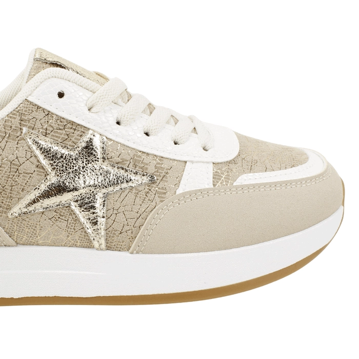 ZAPATILLA NEW WALK STELLAR PLATAFORMA BEIGE - 4