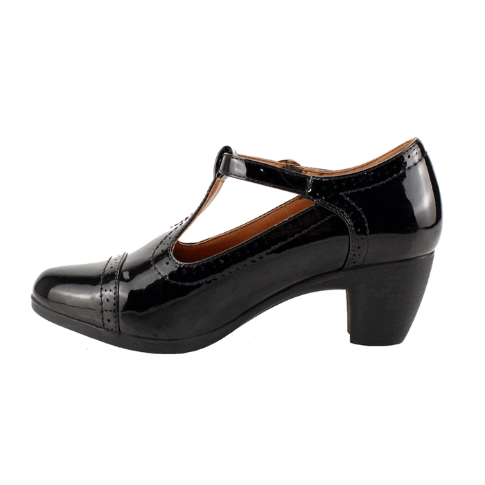 ZAPATO NEW WALK CHAROL NEGRO - 3