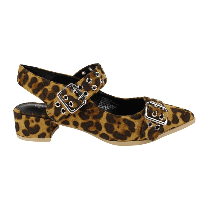 ZAPATO AGUA DE COCO HEBILLAS ANIMAL PRINT