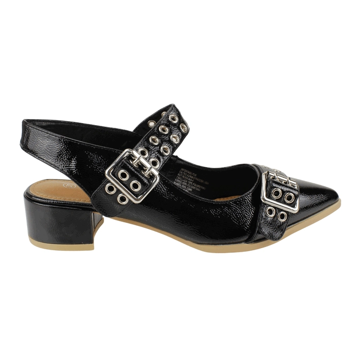 ZAPATO AGUA DE COCO HEBILLAS NEGRO - 1