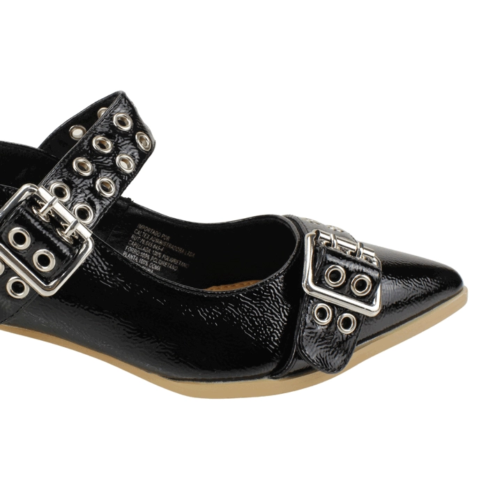 ZAPATO AGUA DE COCO HEBILLAS NEGRO - 5