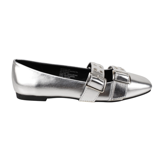 ZAPATO AGUA DE COCO BROCHES PLATEADO - 1