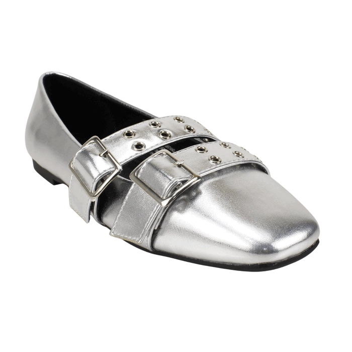 ZAPATO AGUA DE COCO BROCHES PLATEADO - 3