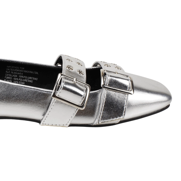 ZAPATO AGUA DE COCO BROCHES PLATEADO - 5