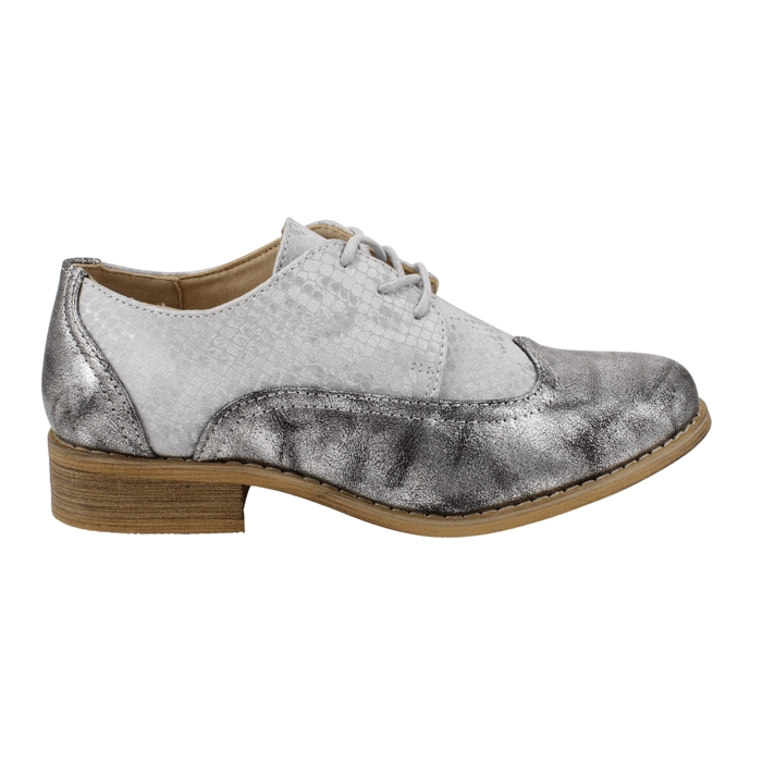 ZAPATO NEW WALK REPTIL PLATEADO - 1