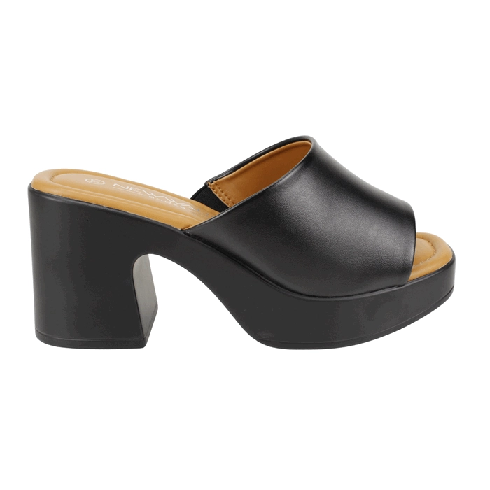 SANDALIA NEW WALK PLATAFORMA NEGRA - 1