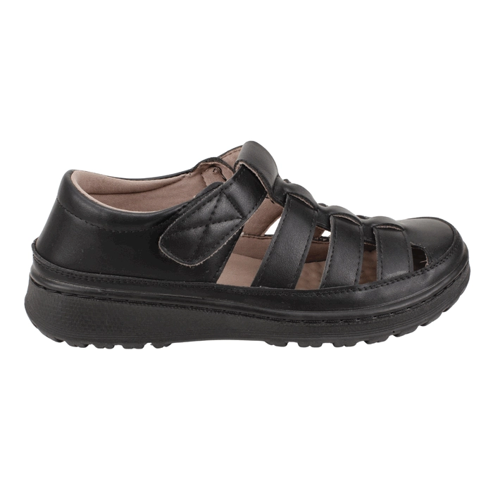 SANDALIA NEW WALK FRANCISCANA NEGRA - 1