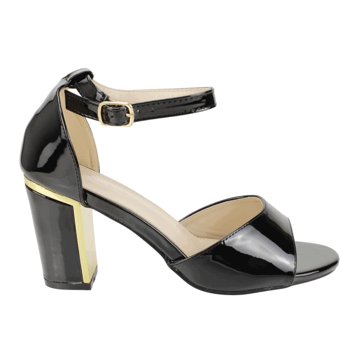 SANDALIA NEW WALK ELEGANTE NEGRA - 1