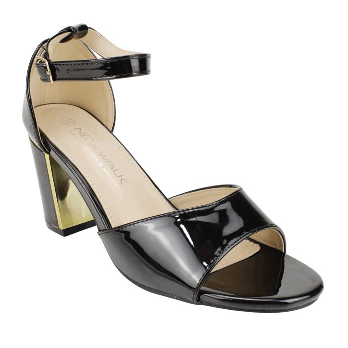 SANDALIA NEW WALK ELEGANTE NEGRA - 3