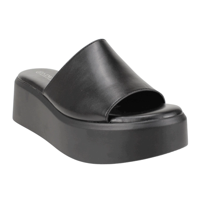 SANDALIA NEW WALK PLATAFORMA DELIA NEGRA - 3