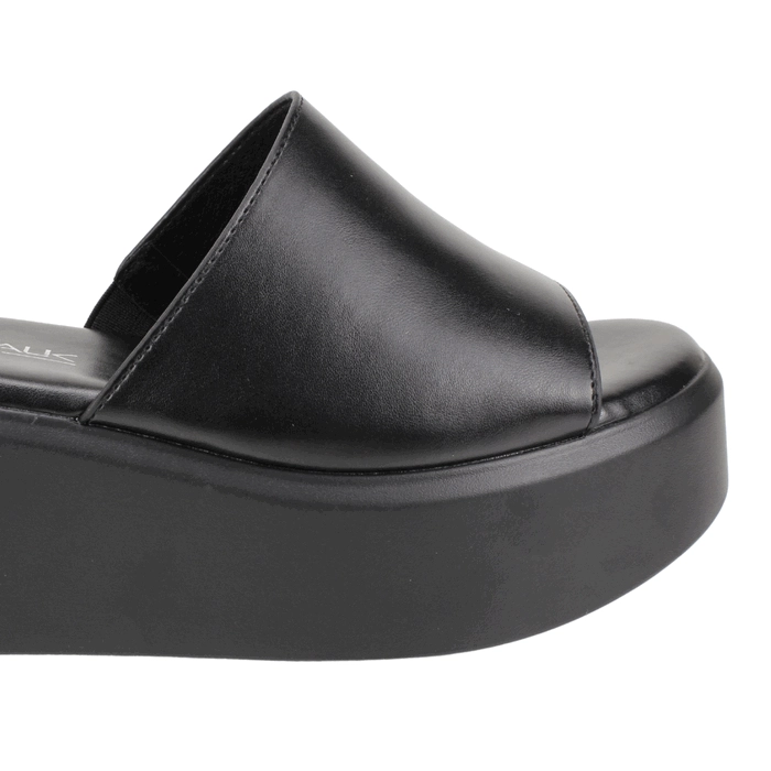 SANDALIA NEW WALK PLATAFORMA DELIA NEGRA - 5