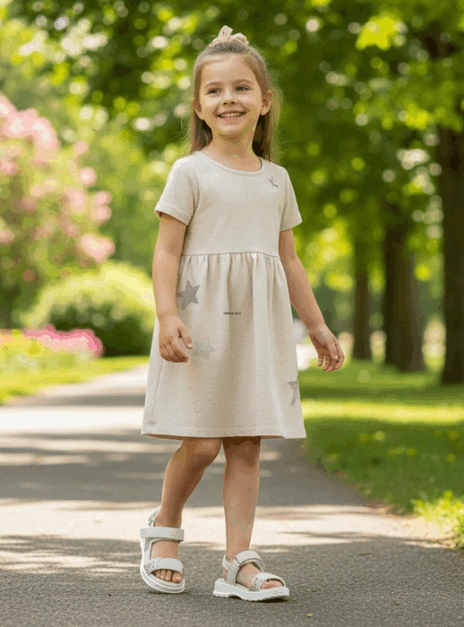 SANDALIA NAT GEO KIDS ESTRELLA BEIGE - 2