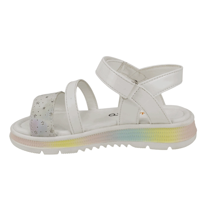 SANDALIA NAT GEO KIDS ARCOIRIS BLANCA - 4