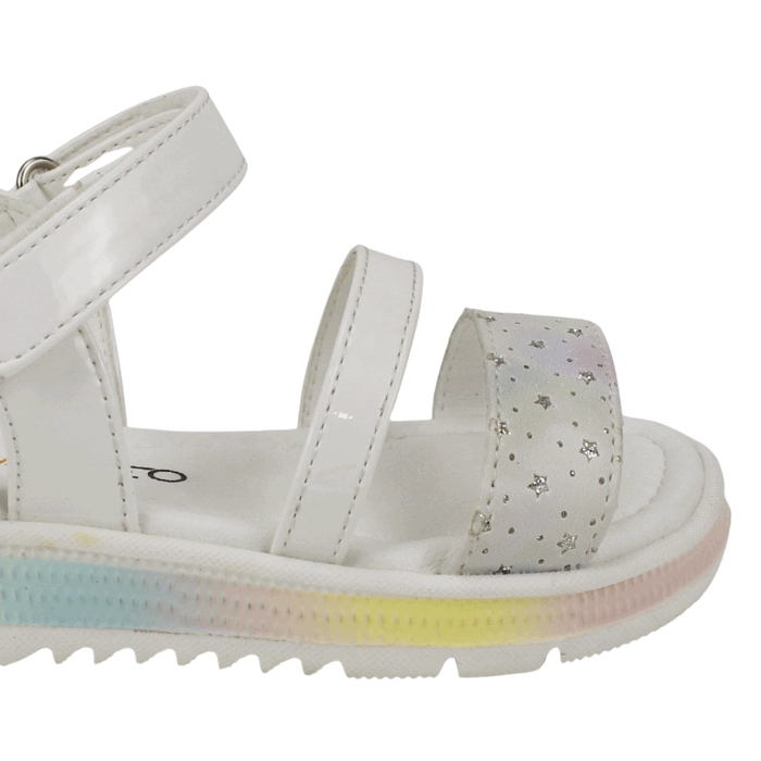 SANDALIA NAT GEO KIDS ARCOIRIS BLANCA - 5