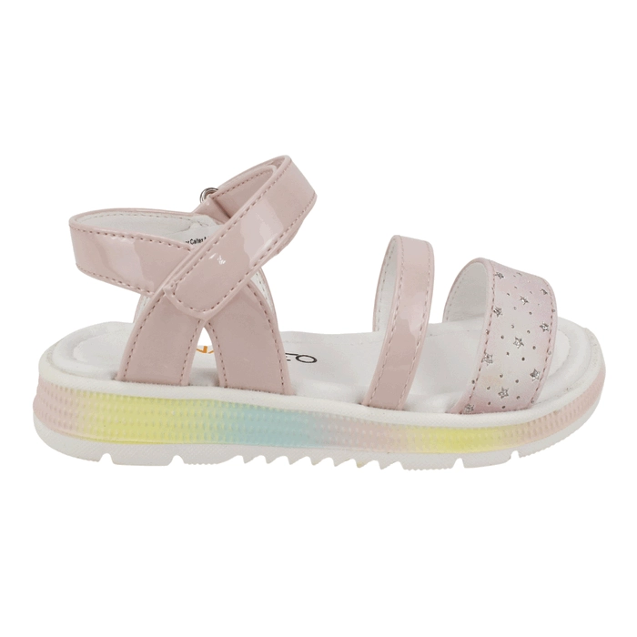 SANDALIA NAT GEO KIDS ARCOIRIS ROSA - 1