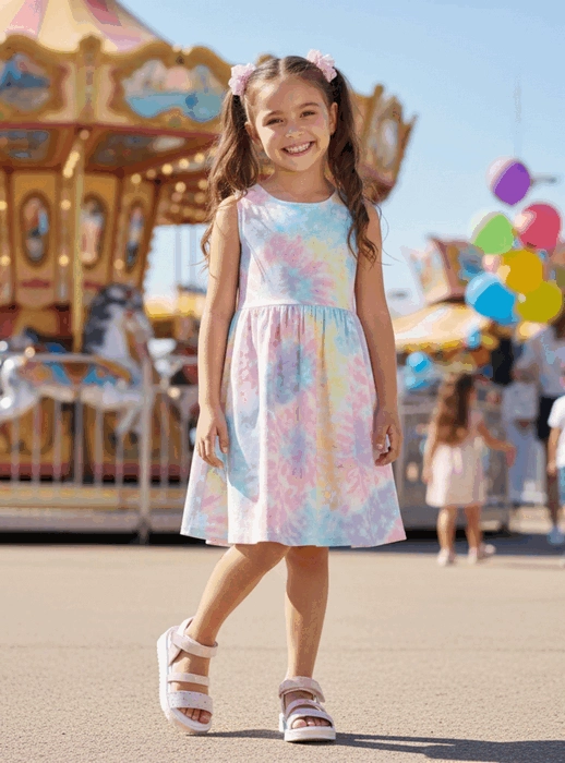 SANDALIA NAT GEO KIDS ARCOIRIS ROSA - 2