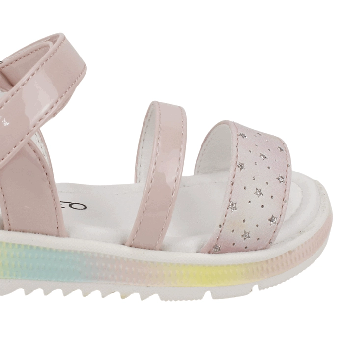 SANDALIA NAT GEO KIDS ARCOIRIS ROSA - 4