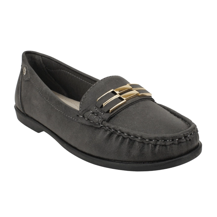MOCASIN NEW WALK HEBILLA GRIS - 3