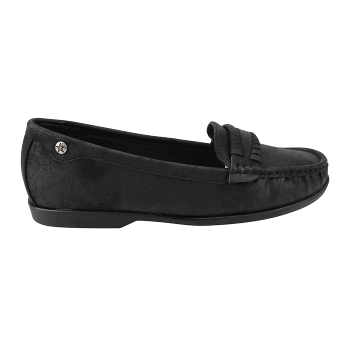 MOCASIN NEW WALK FLECOS NEGRO - 1