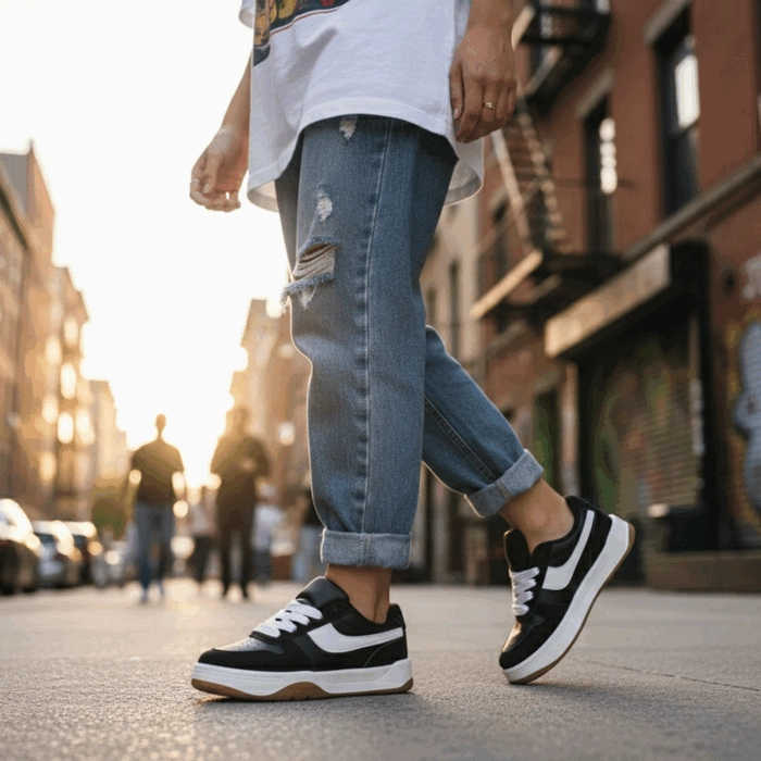 ZAPATILLA NEW WALK SKATE NEGRA - 2