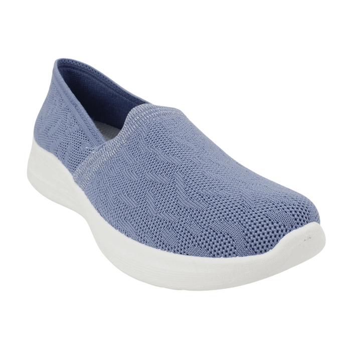 ZAPATILLA NEW WALK TRANSPIRABLE CONFORT CELESTE - 3