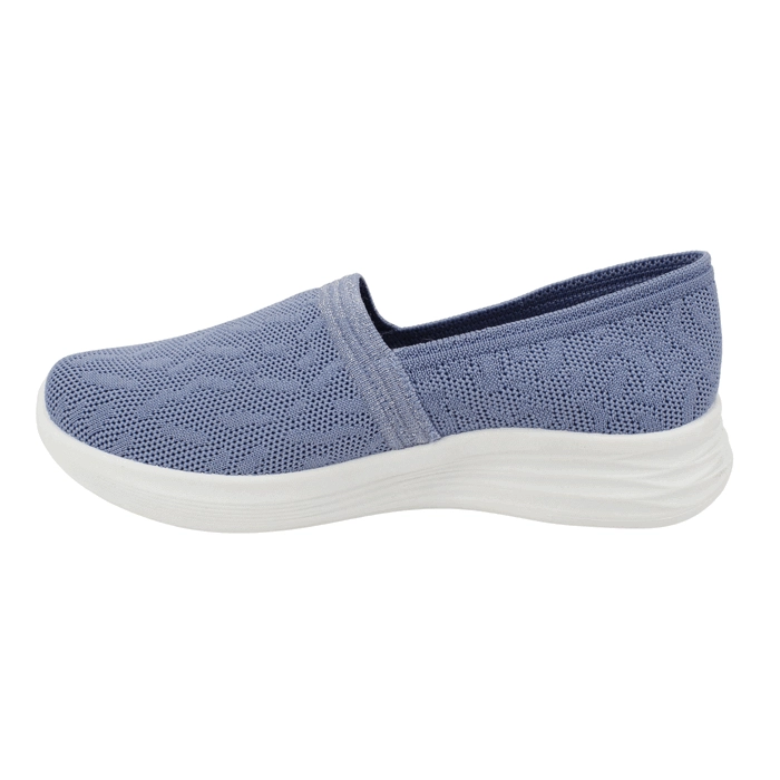 ZAPATILLA NEW WALK TRANSPIRABLE CONFORT CELESTE - 4