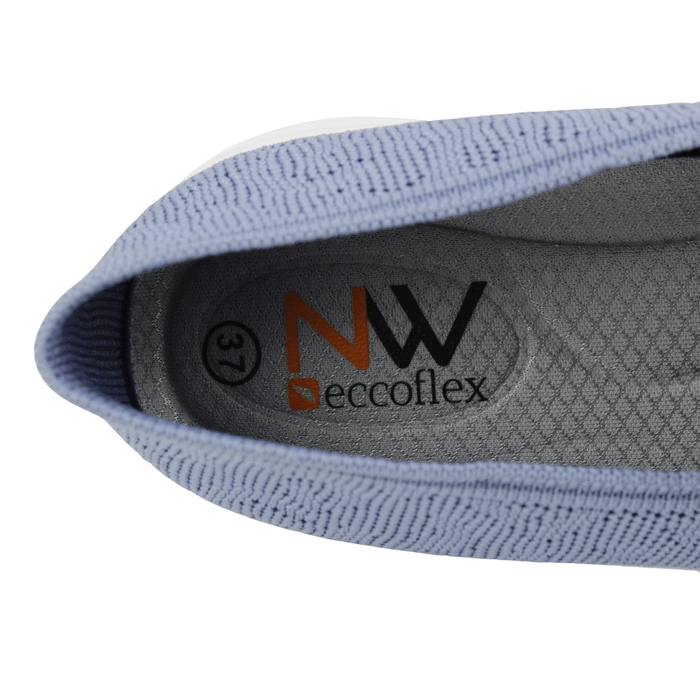 ZAPATILLA NEW WALK TRANSPIRABLE CONFORT CELESTE - 5