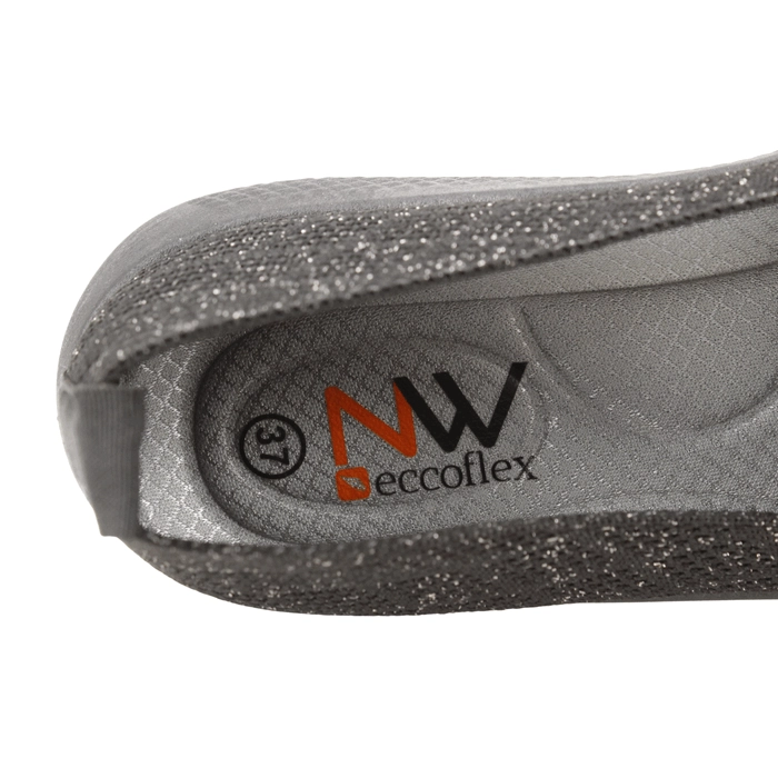 ZAPATILLA NEW WALK BRILLOS CONFORT NEGRO - 5