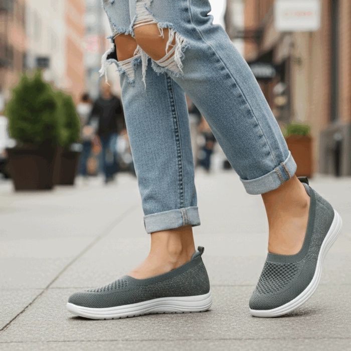 ZAPATILLA NEW WALK SLIP ON CONFORT VERDE - 2