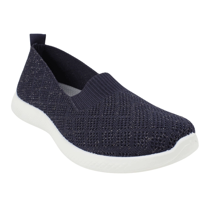 ZAPATILLA NEW WALK BRILLOS CONFORT AZUL - 3
