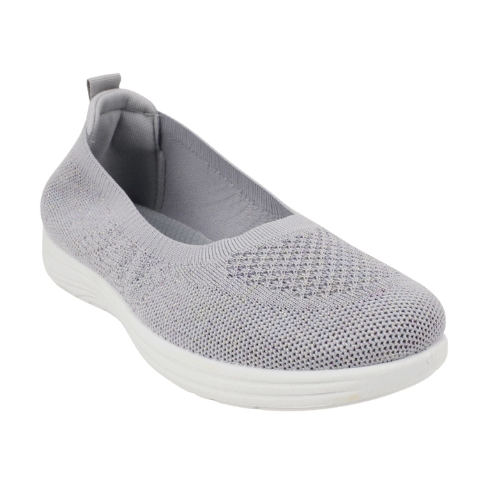 ZAPATILLA NEW WALK SLIP ON CONFORT GRIS - 3