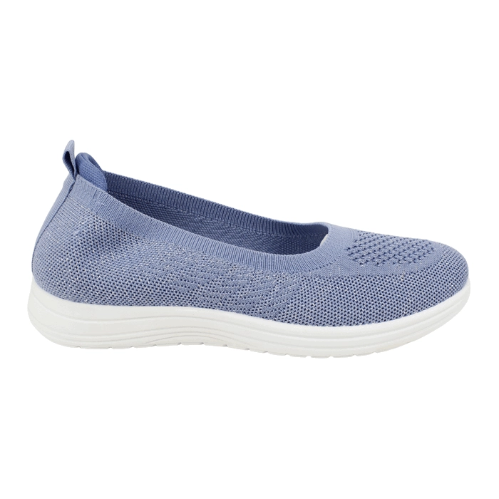 ZAPATILLA NEW WALK SLIP ON CONFORT CELESTE - 1