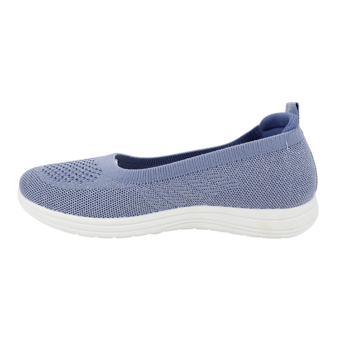 ZAPATILLA NEW WALK SLIP ON CONFORT CELESTE - 4