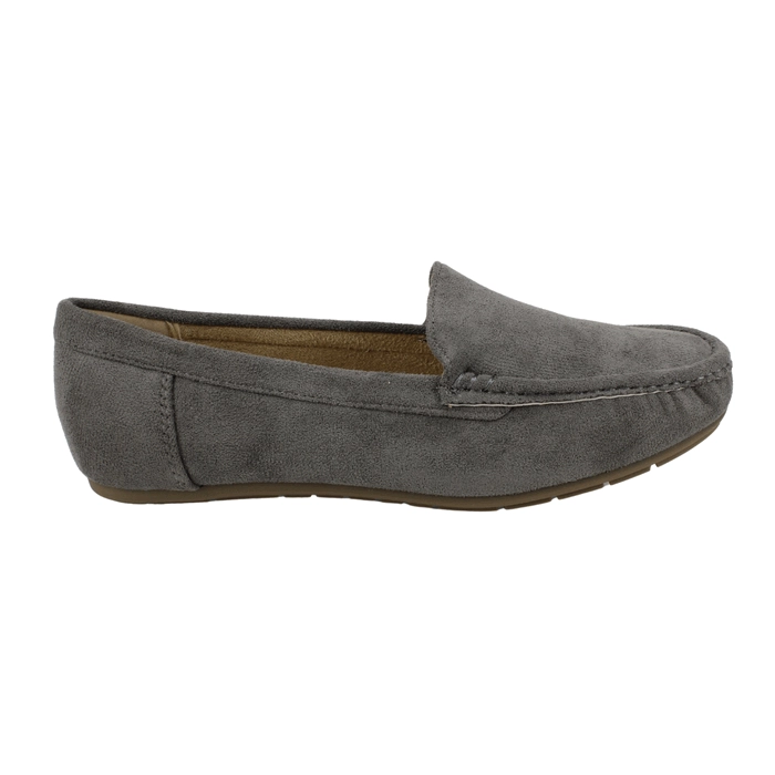MOCASIN NEW WALK SLIP ON CONFORT GRIS - 1