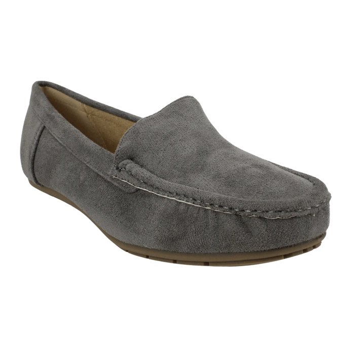 MOCASIN NEW WALK SLIP ON CONFORT GRIS - 3