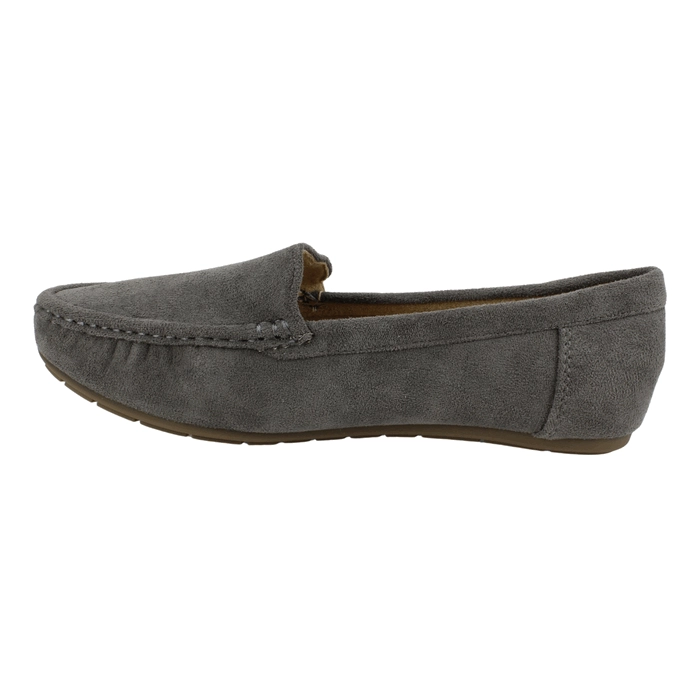 MOCASIN NEW WALK SLIP ON CONFORT GRIS - 4