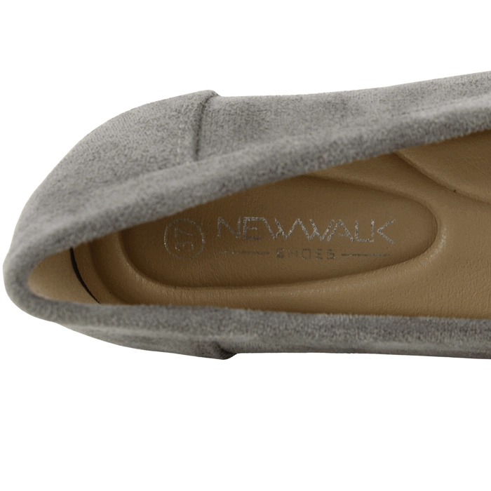 MOCASIN NEW WALK SLIP ON CONFORT GRIS - 5