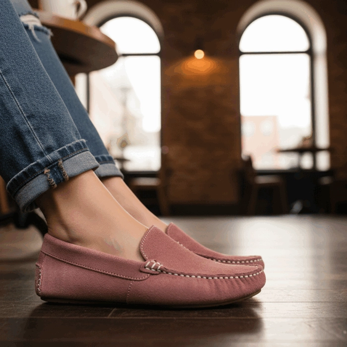 MOCASIN NEW WALK SLIP ON CONFORT ROSA - 2