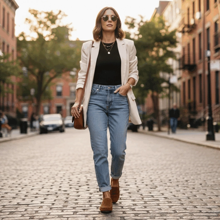 MOCASIN NEW WALK SLIP ON CONFORT CAMEL - 2