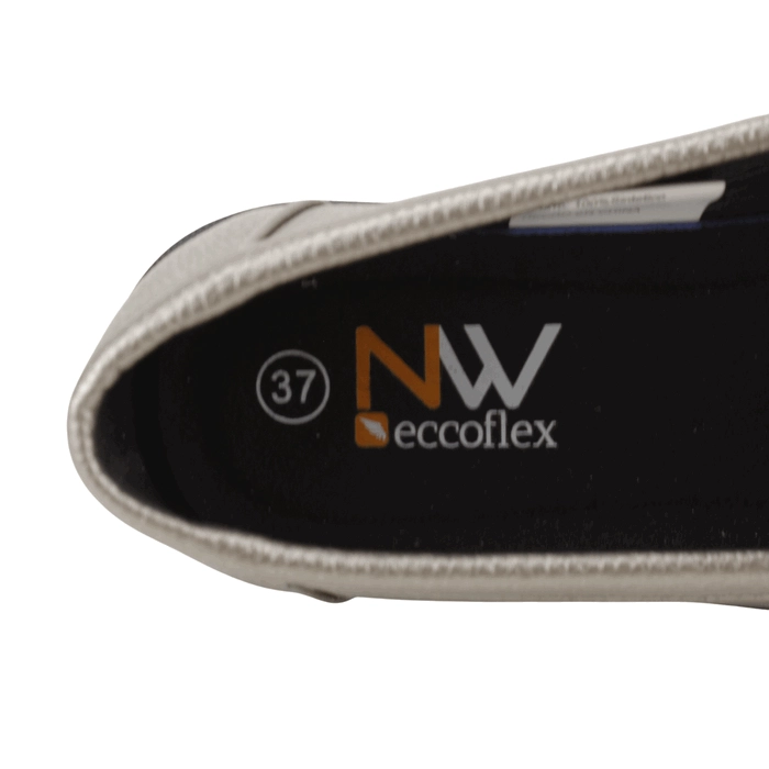MOCASIN NEW WALK PLATAFORMA CONFORT PLATEADO - 5