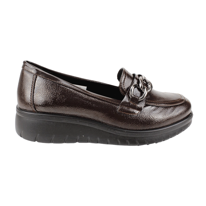 MOCASIN NEW WALK BROCHE CONFORT CAFE - 1