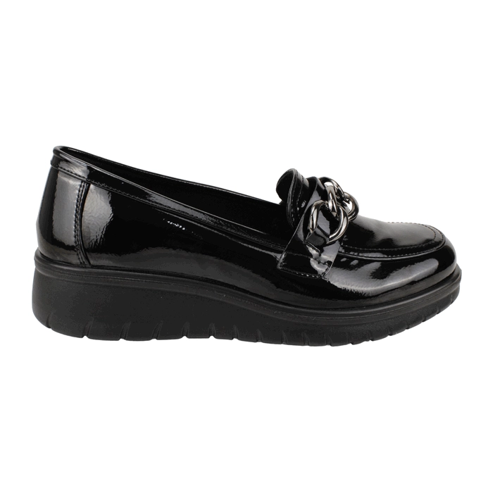 MOCASIN NEW WALK BROCHE CONFORT NEGRO - 1